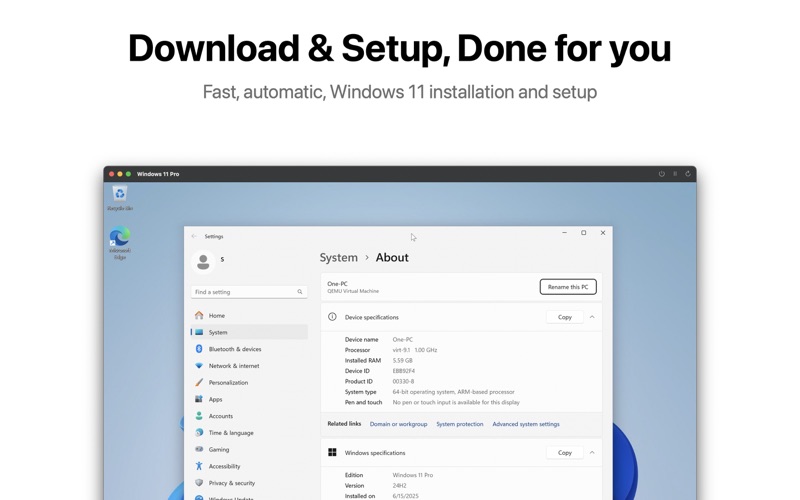 One PC: Run Windows & Office Screenshot