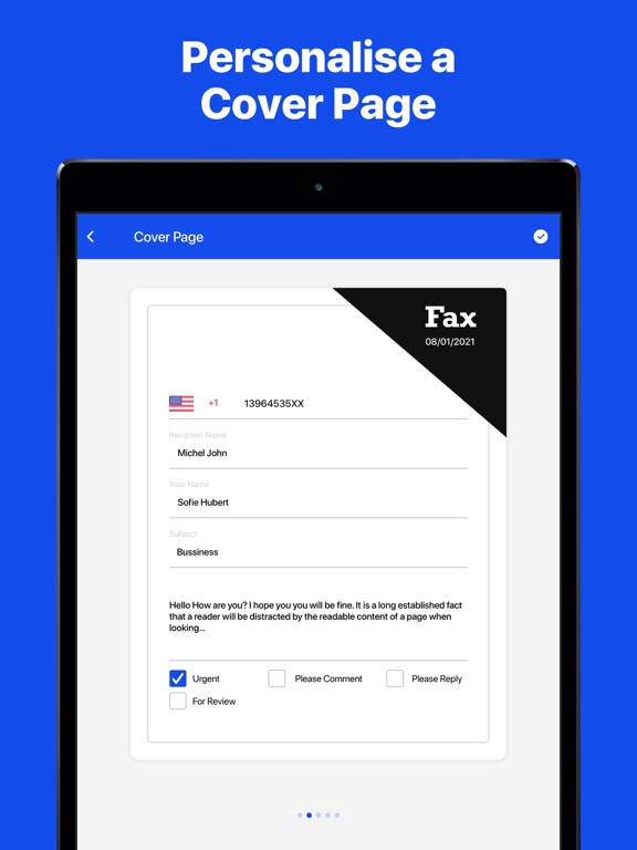 Fax It: Send Doc Fast & Secure iPad screenshot 5 - Business app