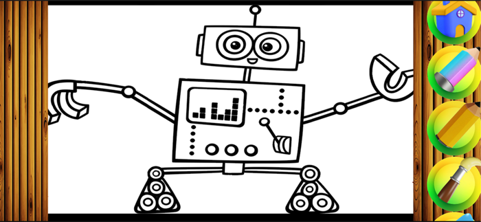 Draw Cool Smiley robot