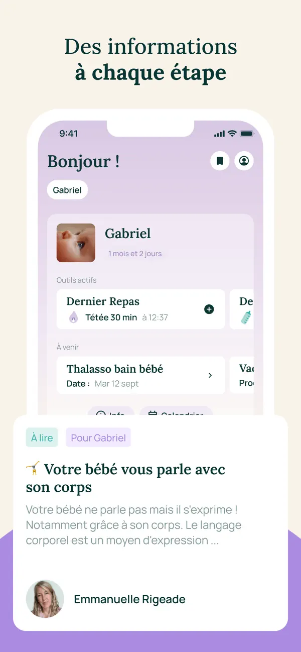 Screenshot #2 pour May - Bébé, Parents