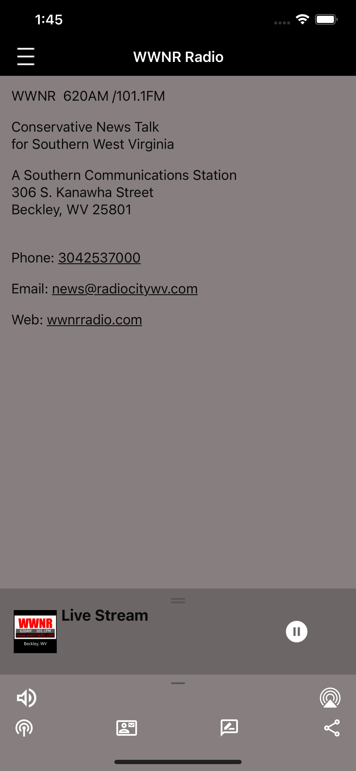 News Talk 620 WWNR screenshot 3