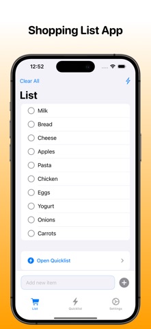 Shopping List: Plan your shop screenshot