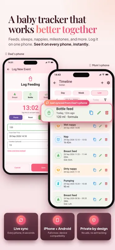 Pebbi: Newborn Baby Tracker screenshot 1 of 10