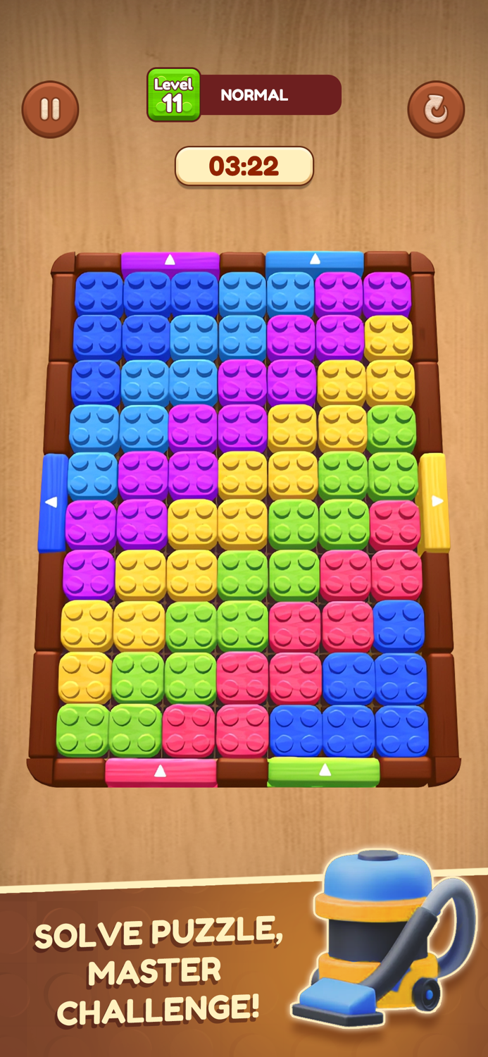 Slide Color Block 3D Puzzle