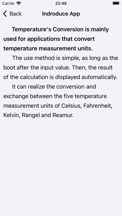 Temperature's Conversion