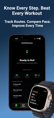 Swifty Workouts: Route Tracker Screenshot 1 of 9