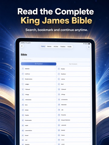 Bible AI Stories & Prayer iPad screenshot