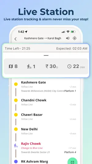 Delhi Metro Route Map screenshot 2