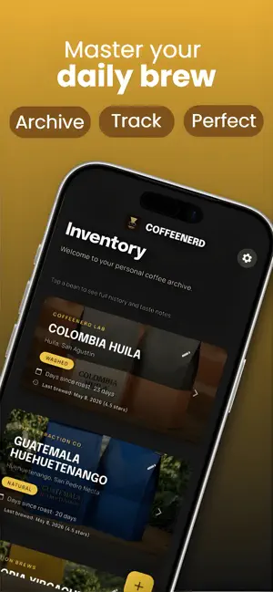 CoffeeNerd: AI Brew Tracker screenshot 1