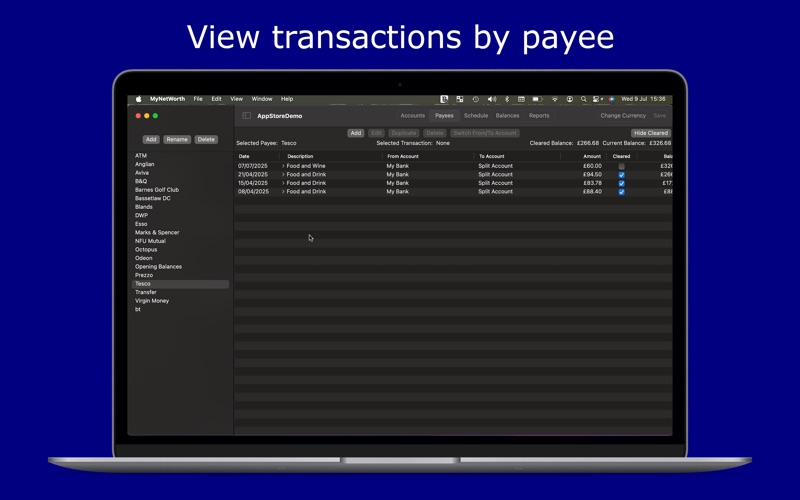 Screenshot #3 pour MyNetWorth
