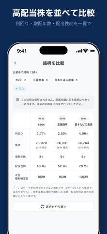 配当プラス｜増配・減配・買い時がわかる のスクリーンショット