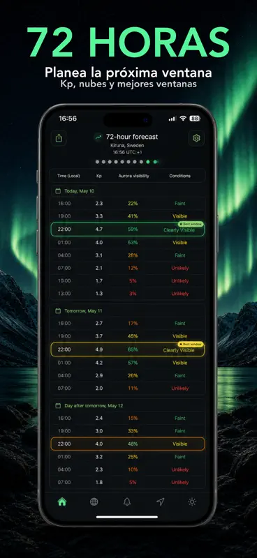 AuroraMe: Aurora Forecast Map screenshot 4 of 6