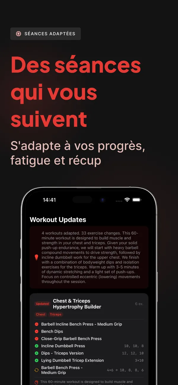 Screenshot #2 pour BCAA: Carnet de Musculation