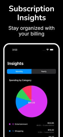 SubTrack-Subscription Tracker Screenshot 3 of 6