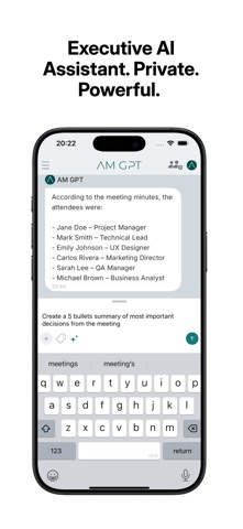 AM GPT iPhone screenshot