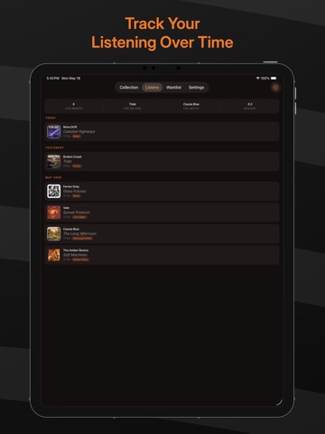 Vinyl Record Log iPad screenshot
