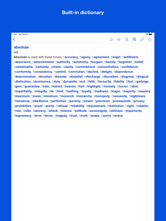 Screenshot #6 pour Dictionary of Collocations
