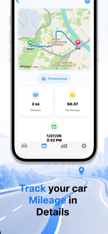Mile Tracker Car by DriveStack screenshot