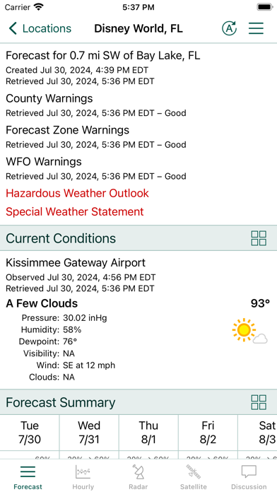 AWeather - Avanti Weather Screenshot