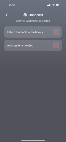 WorryBox screenshot