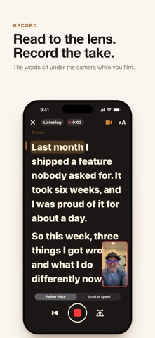 Lozenge: Voice Teleprompter screenshot 2