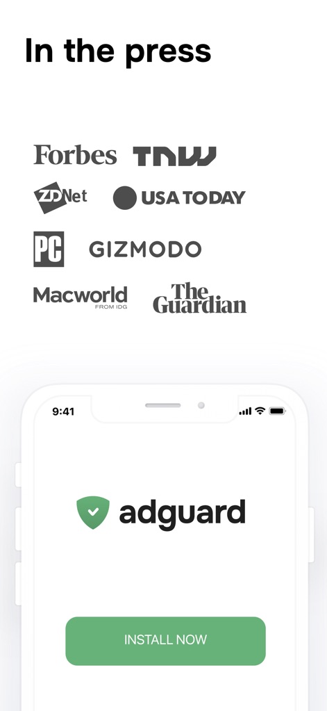 AdGuard: Adblock, Privacy, DNS - Riconosciuto dalla Stampa