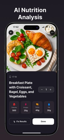iCal : AI Calories Counter iPhone screenshot