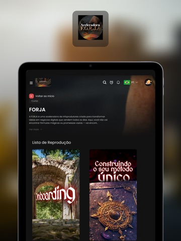 Mentoria Forja iPad screenshot