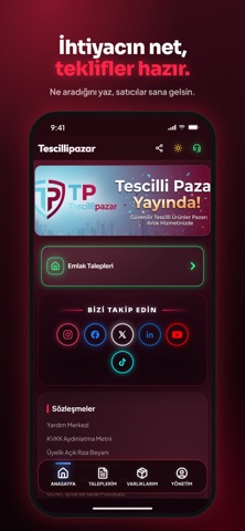 TescilliPazar: Talep & Teklif screenshot 1