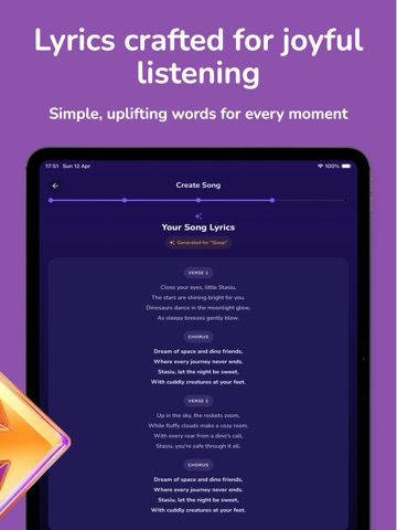Lullaby Baby Sleep Music AI iPad screenshot