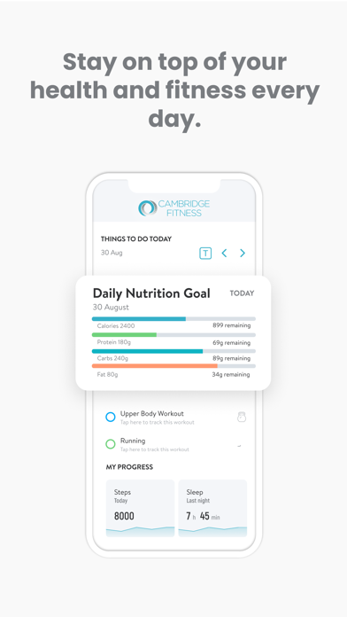 Cambridge Fitness Screenshot