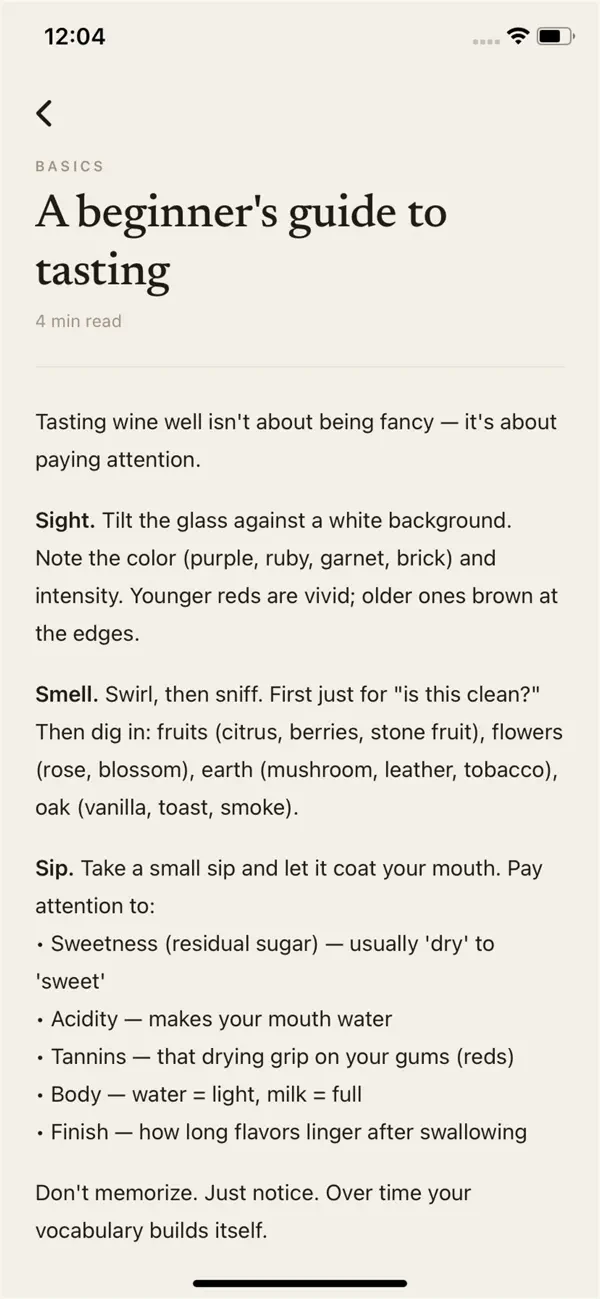 Screenshot #1 pour MeSomm Wine
