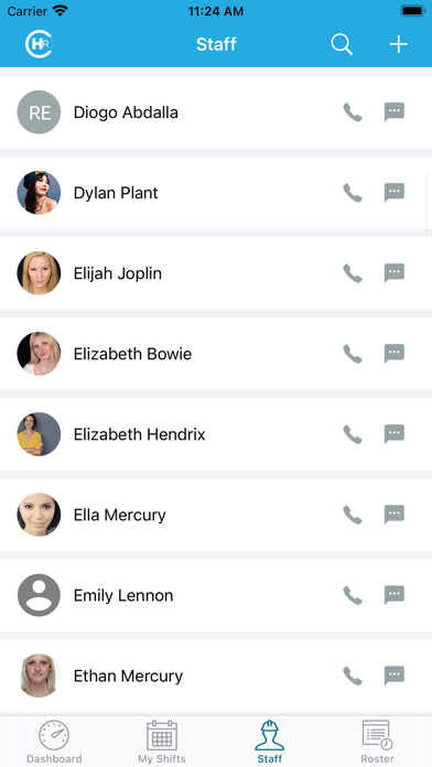 ClubsHR: Staff Rostering Screenshot