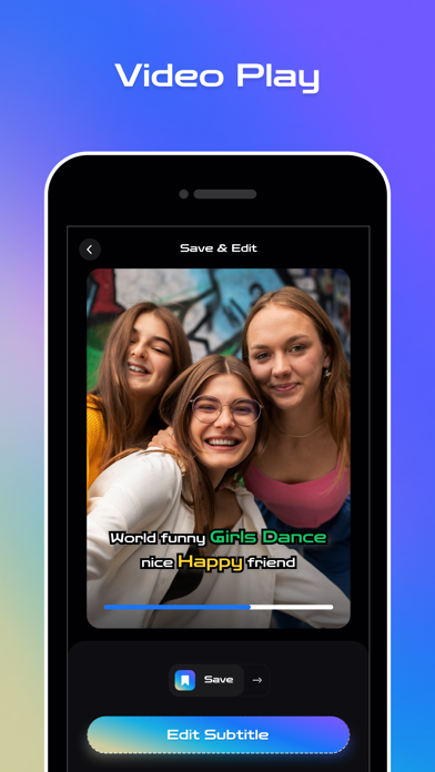 AI Video Caption Generator Screenshot