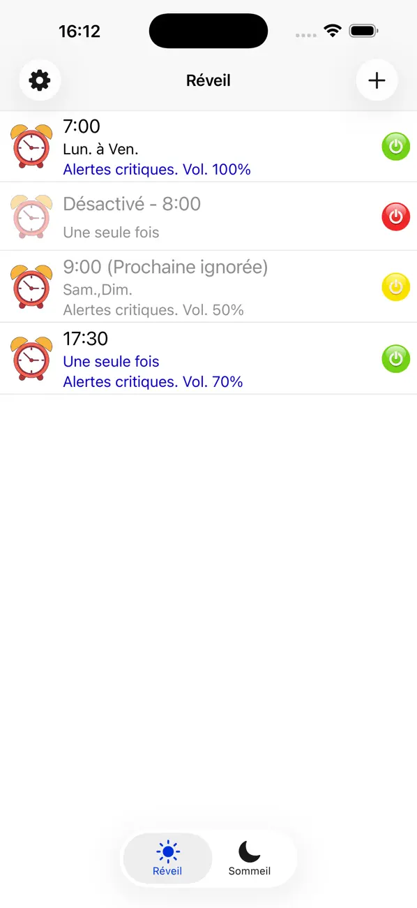 Screenshot #1 pour Réveil avec Musique Pro