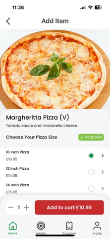 Oregano Northampton Pizza screenshot