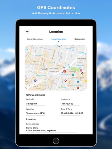 GPS Map Camera With Location iPad screenshot