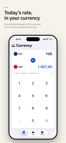Currency & Gold Price per Gram iPhone screenshot