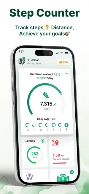 Step Counter and Pedometer App iPhone screenshot 1