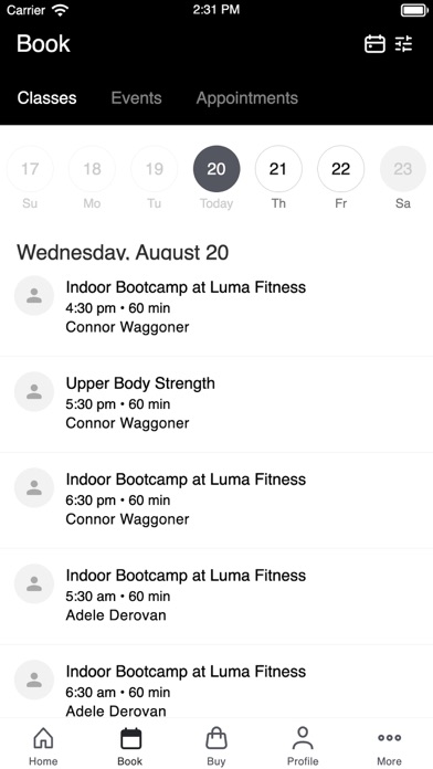 Luma Fitness iPhone screenshot 2 - Health & Fitness app