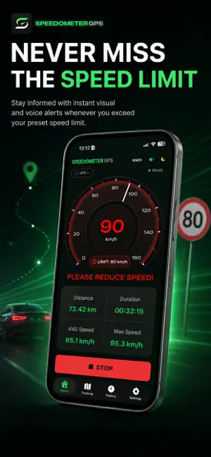 VeloX GPS Speedometer screenshot 2