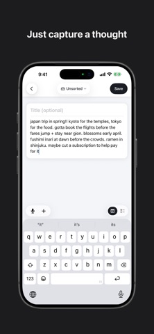 Clair Mind: AI Organized Notes Screenshot 1 of 8