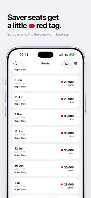 Points: reward seat finder screenshot 3
