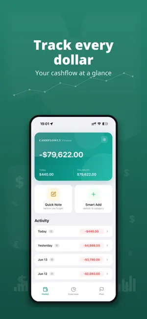 Cashflowly Expense Tracker screenshot 1