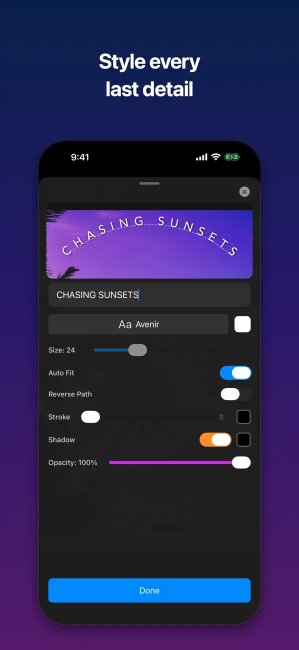 Screenshot #2 pour Curvly - Text on Path
