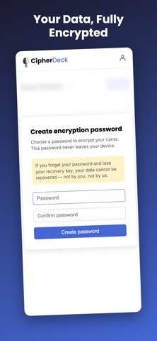 CipherDeck Secure Flashcards screenshot