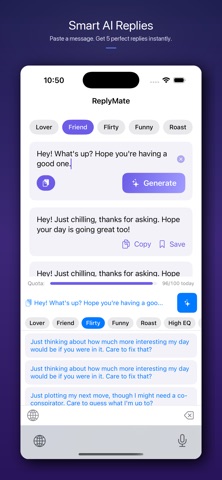 ReplyMate - AI Reply Generator Screenshot 1 of 5