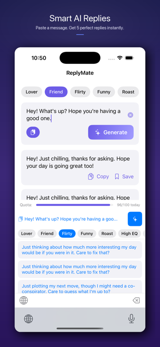 ReplyMate - AI Reply Generator Screenshot 1 of 5