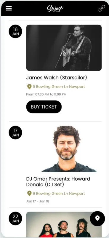 Strings Bar and Venue IOW screenshot 1 of 3