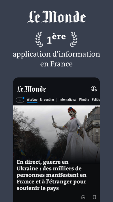 Le Monde, Actualités en directスクリーンショット